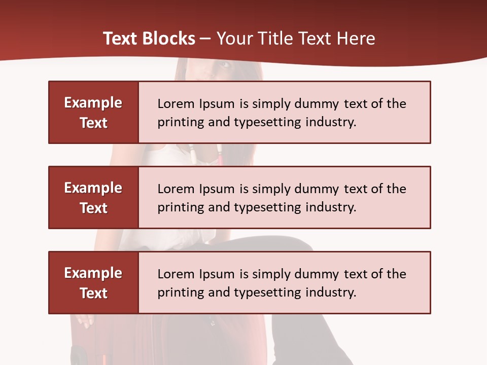 Necklace Woman Handbag PowerPoint Template