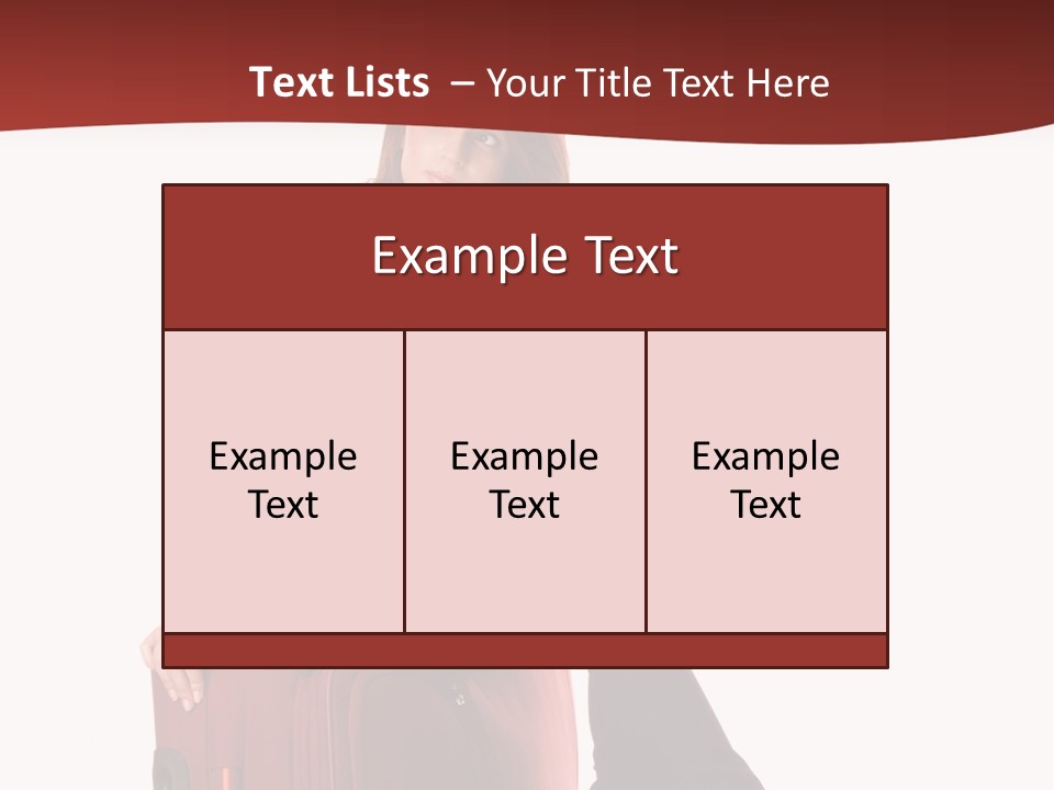 Necklace Woman Handbag PowerPoint Template