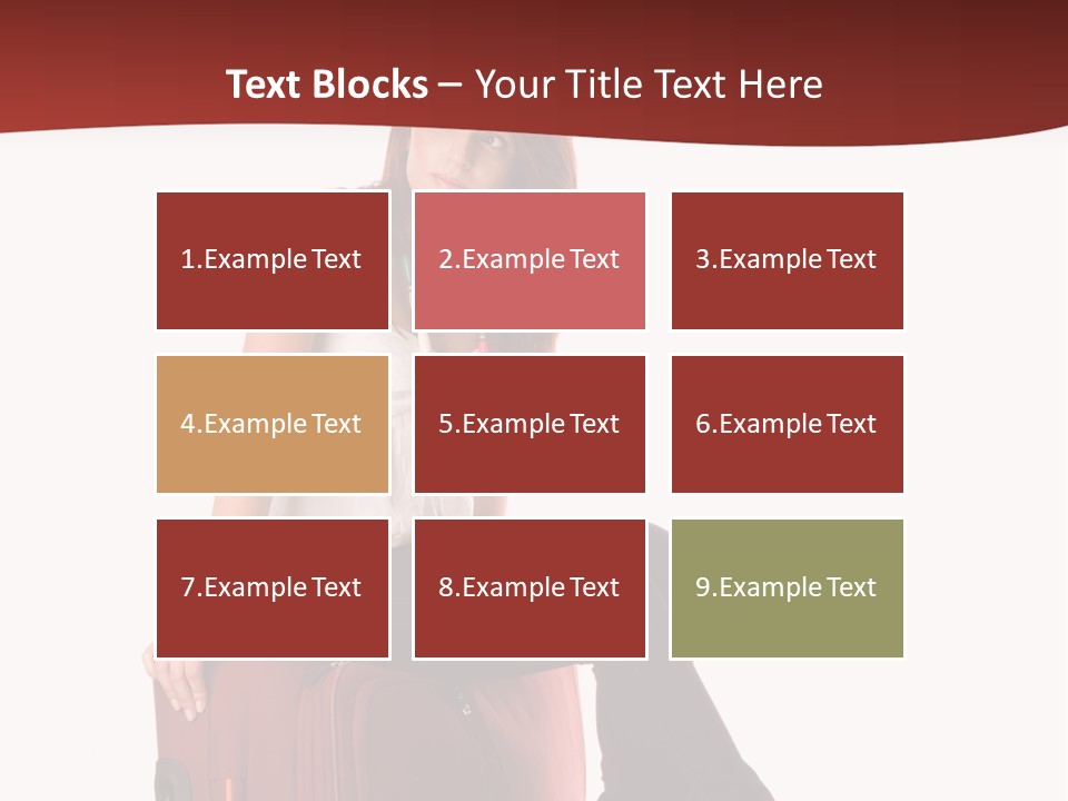 Necklace Woman Handbag PowerPoint Template