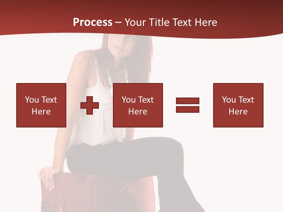 Necklace Woman Handbag PowerPoint Template