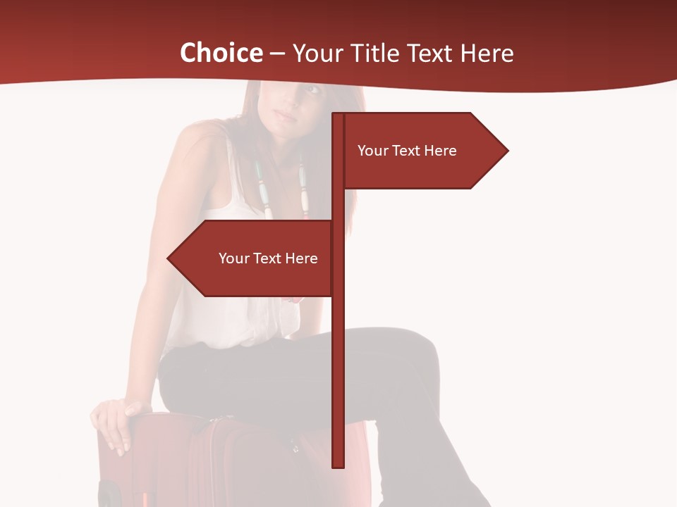 Necklace Woman Handbag PowerPoint Template