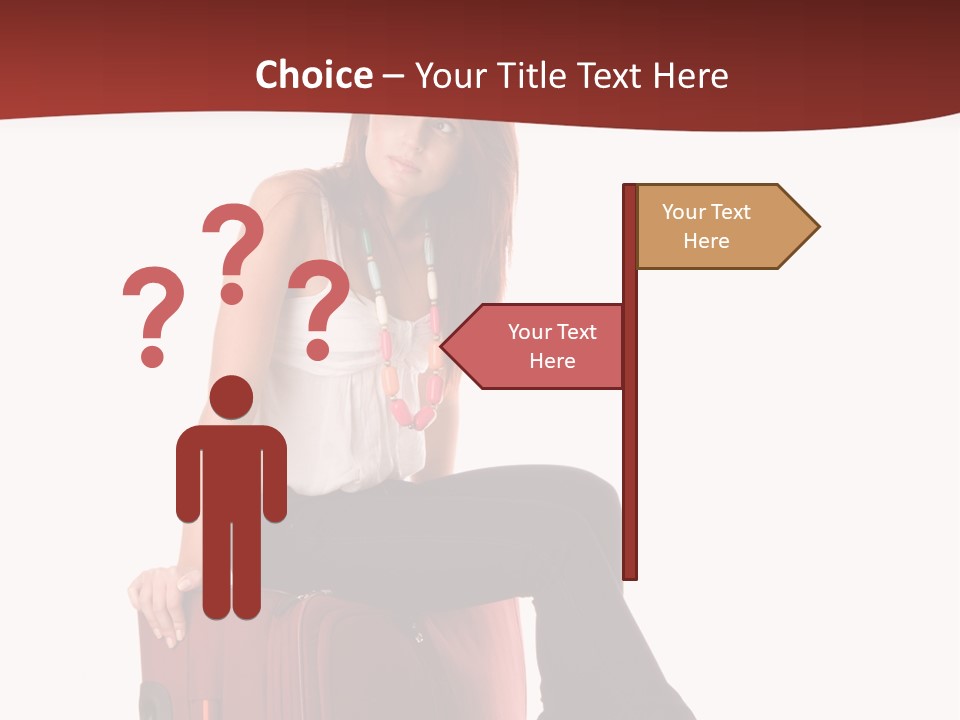 Necklace Woman Handbag PowerPoint Template