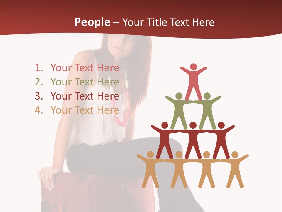 Necklace Woman Handbag PowerPoint Template