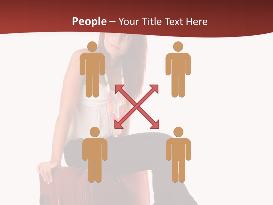 Necklace Woman Handbag PowerPoint Template