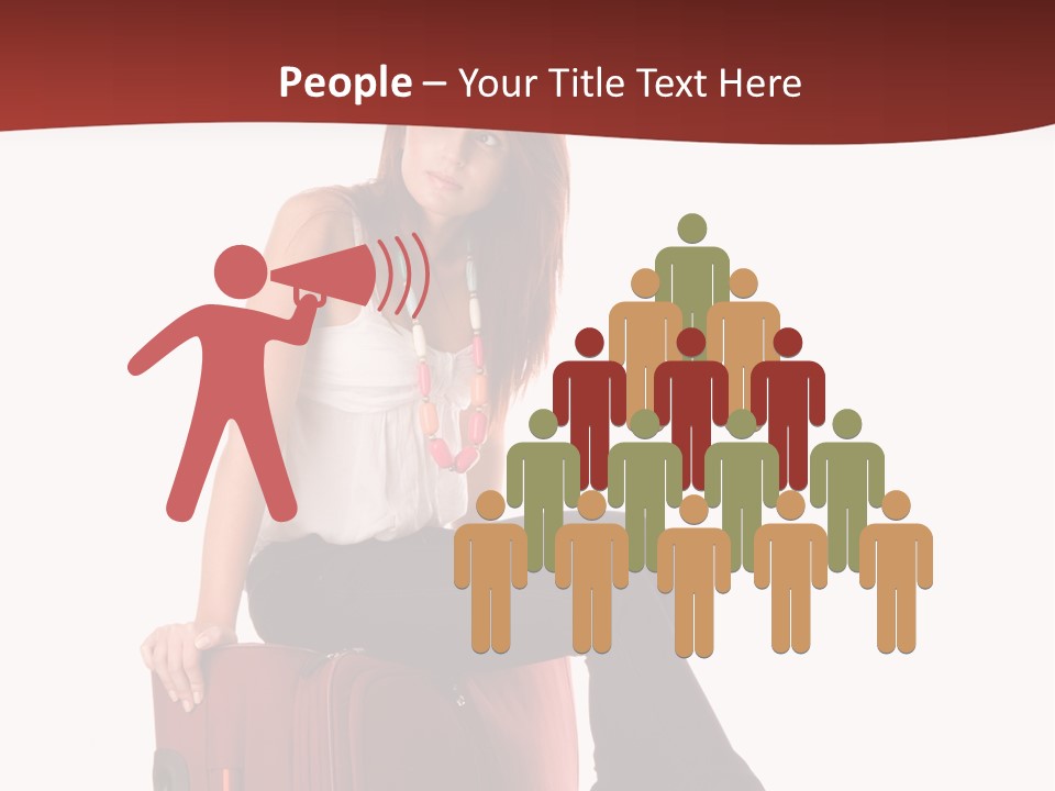 Necklace Woman Handbag PowerPoint Template