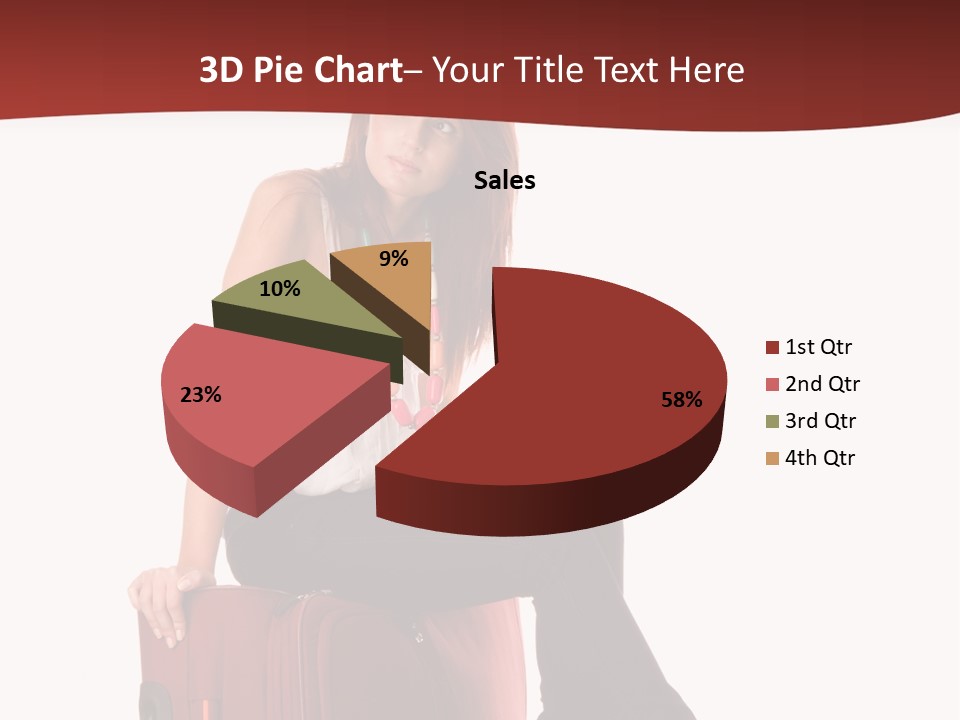 Necklace Woman Handbag PowerPoint Template