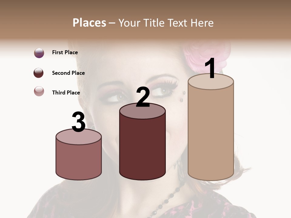 Person Fashion Smiling PowerPoint Template