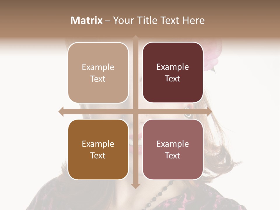 Person Fashion Smiling PowerPoint Template