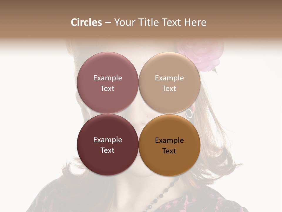 Person Fashion Smiling PowerPoint Template