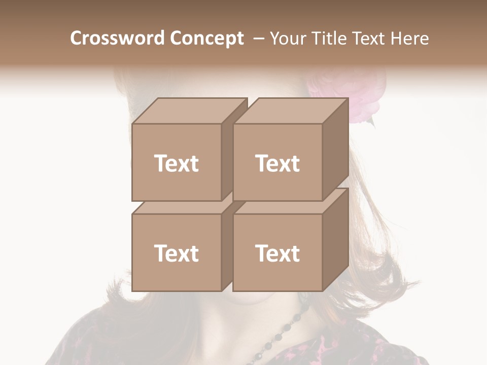 Person Fashion Smiling PowerPoint Template