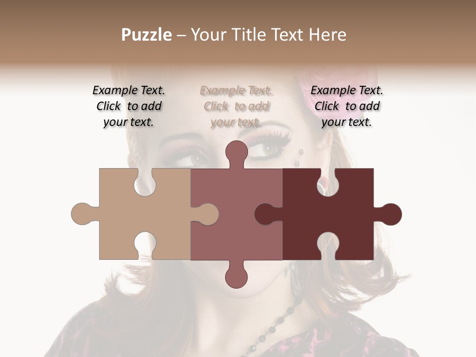 Person Fashion Smiling PowerPoint Template