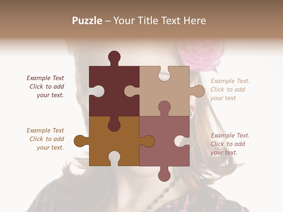 Person Fashion Smiling PowerPoint Template