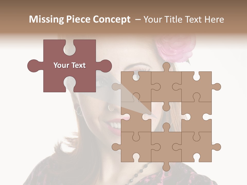 Person Fashion Smiling PowerPoint Template