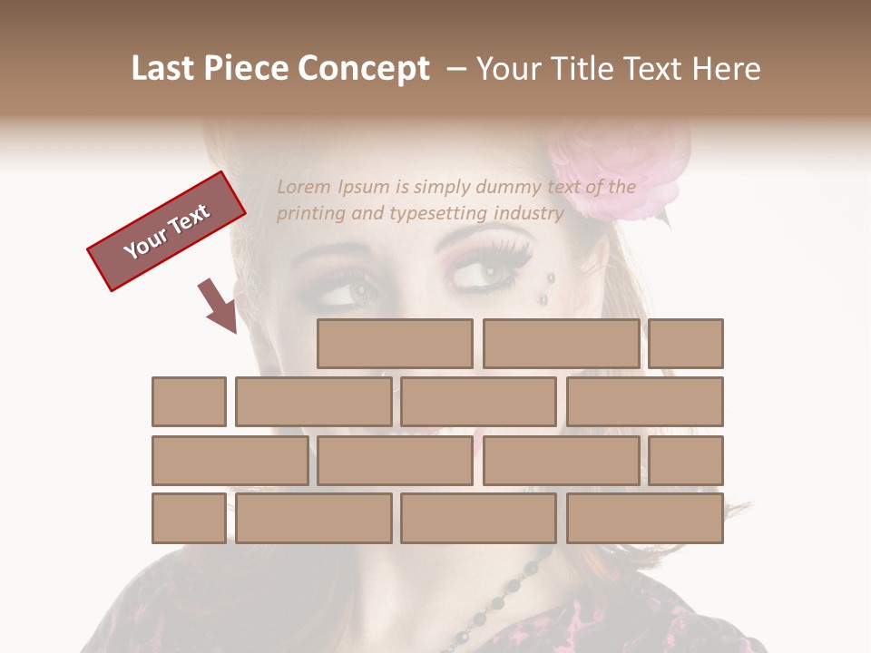 Person Fashion Smiling PowerPoint Template