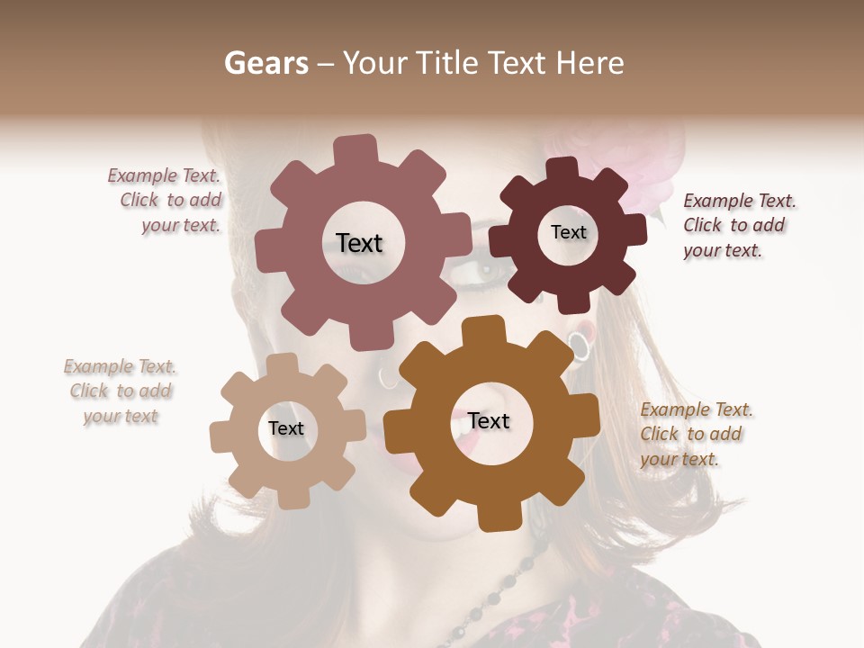 Person Fashion Smiling PowerPoint Template