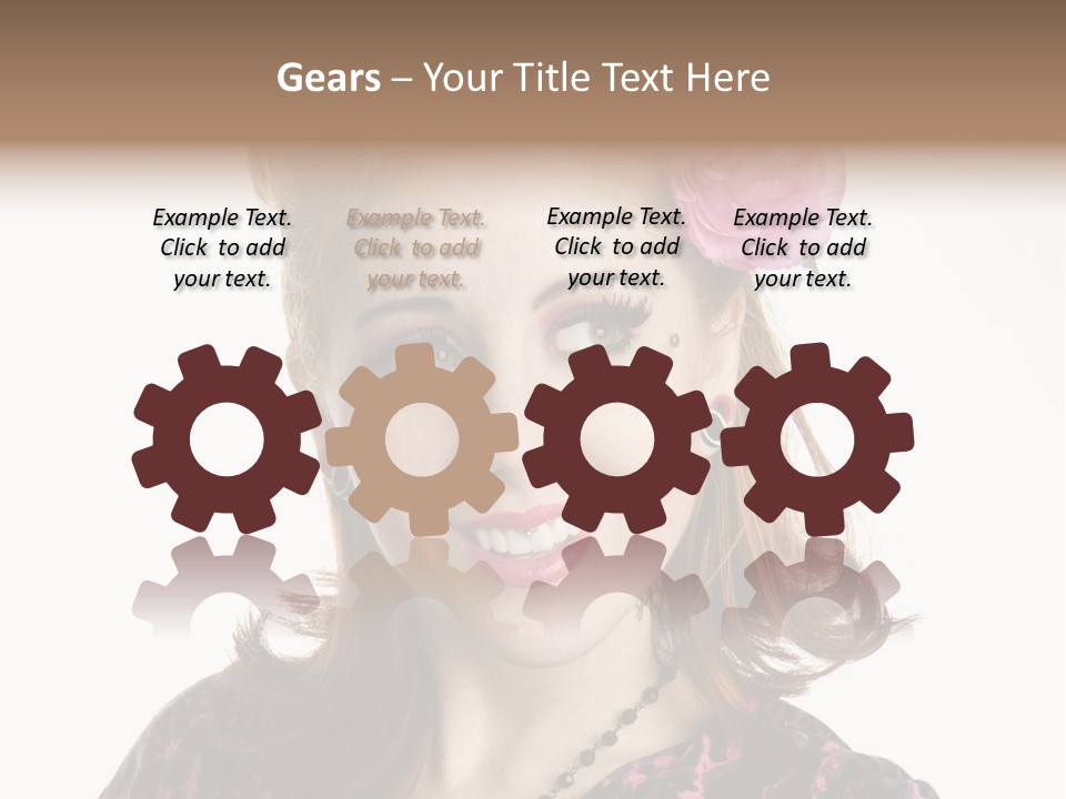 Person Fashion Smiling PowerPoint Template