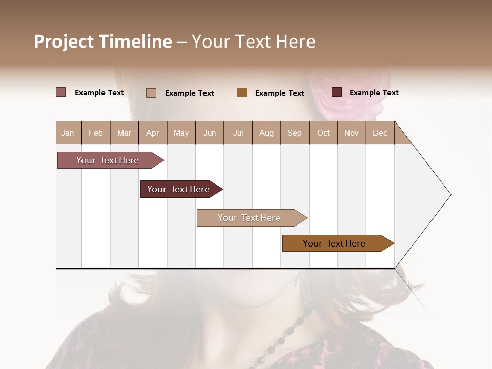 Person Fashion Smiling PowerPoint Template
