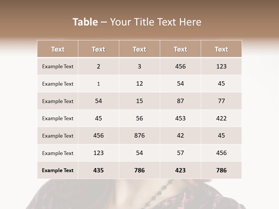 Person Fashion Smiling PowerPoint Template