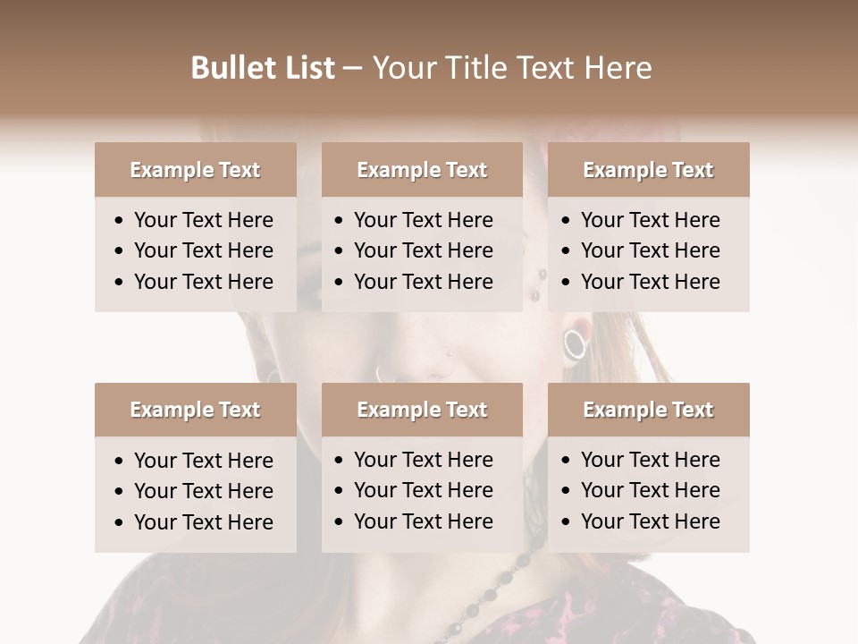 Person Fashion Smiling PowerPoint Template