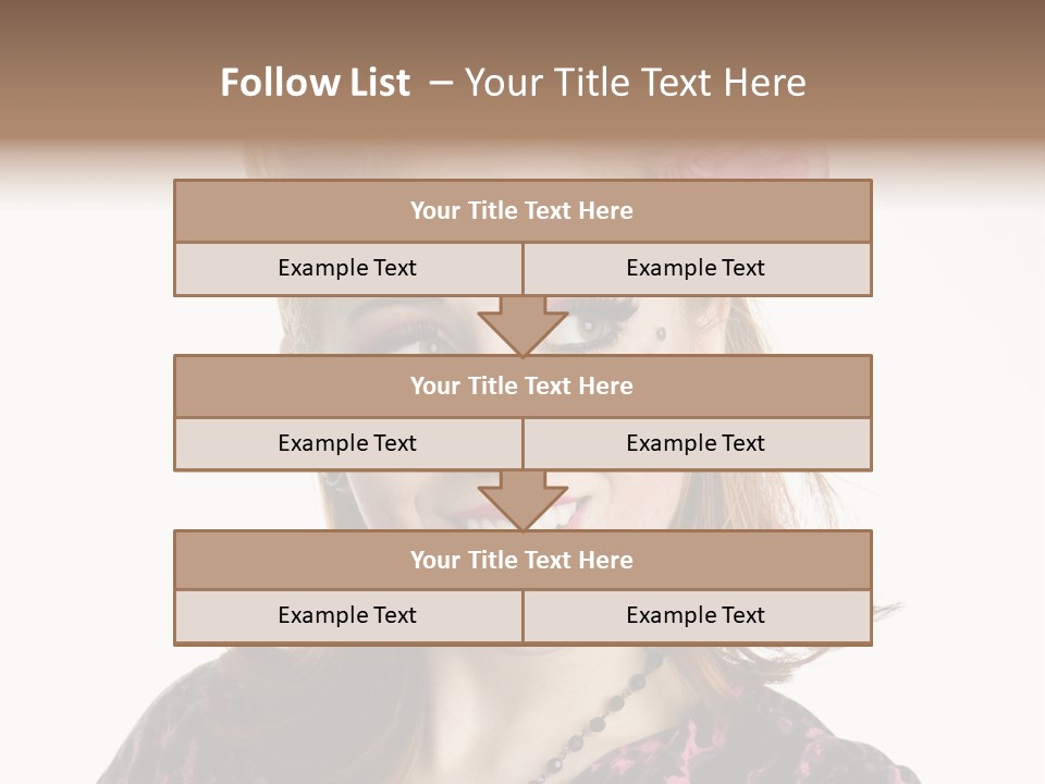 Person Fashion Smiling PowerPoint Template
