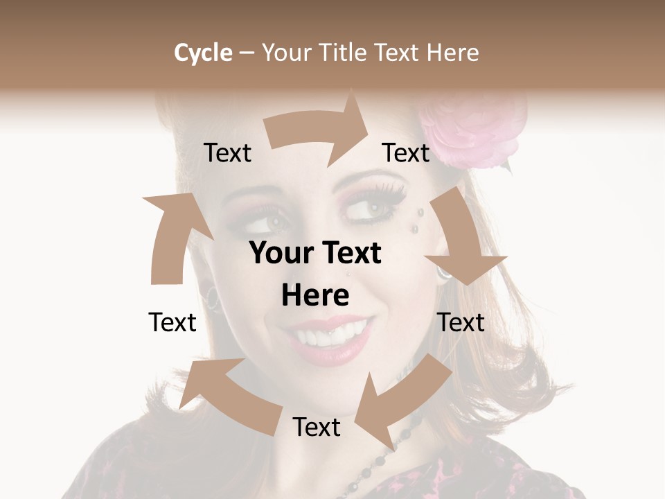 Person Fashion Smiling PowerPoint Template