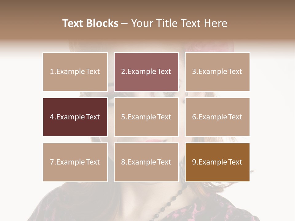 Person Fashion Smiling PowerPoint Template