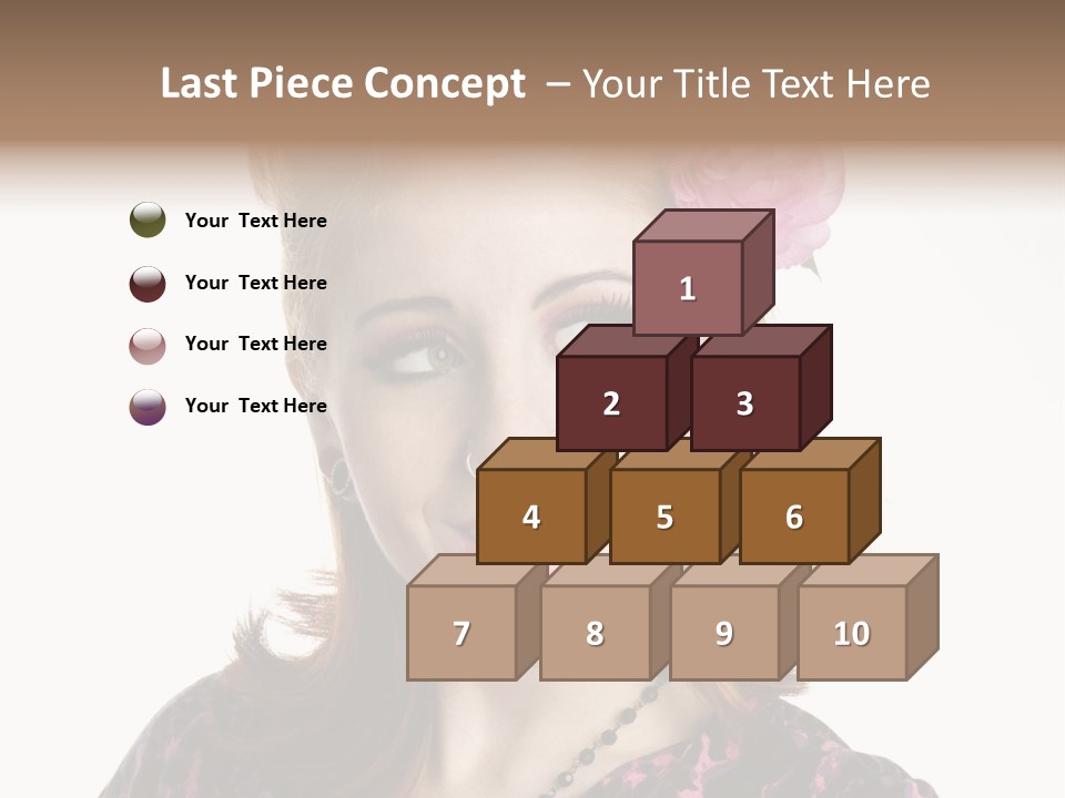 Person Fashion Smiling PowerPoint Template