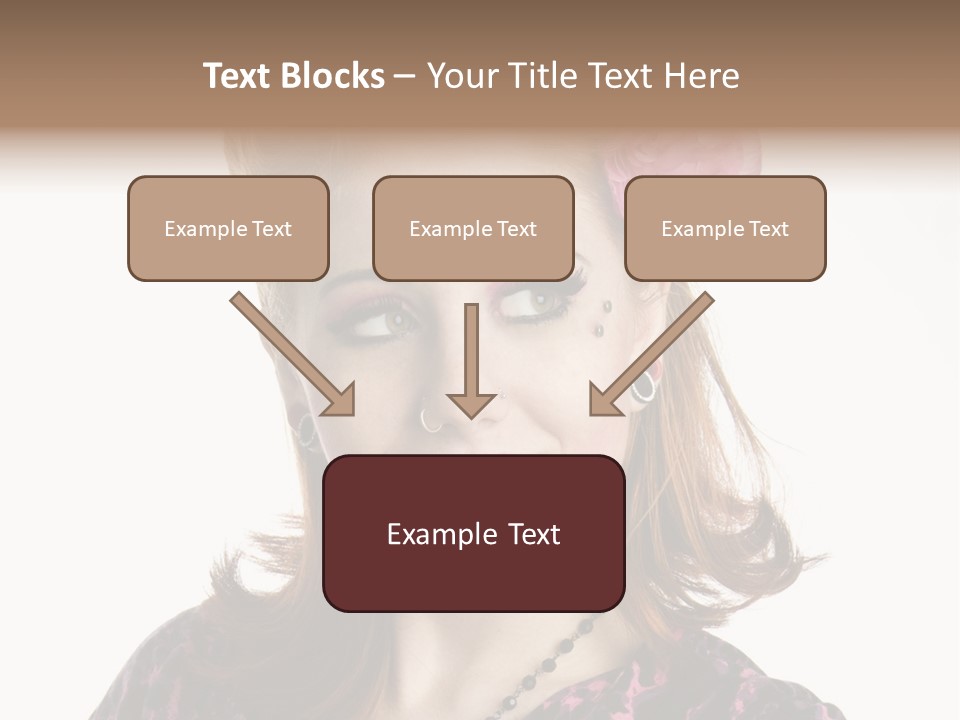 Person Fashion Smiling PowerPoint Template