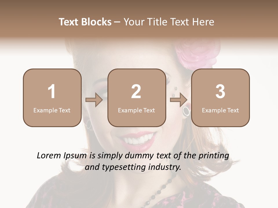 Person Fashion Smiling PowerPoint Template