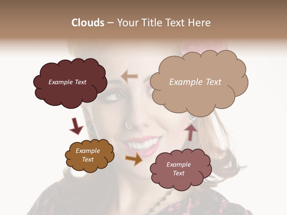 Person Fashion Smiling PowerPoint Template