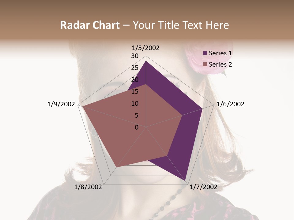 Person Fashion Smiling PowerPoint Template