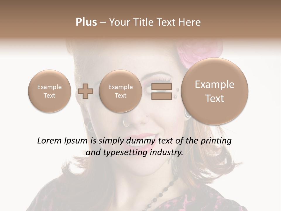 Person Fashion Smiling PowerPoint Template