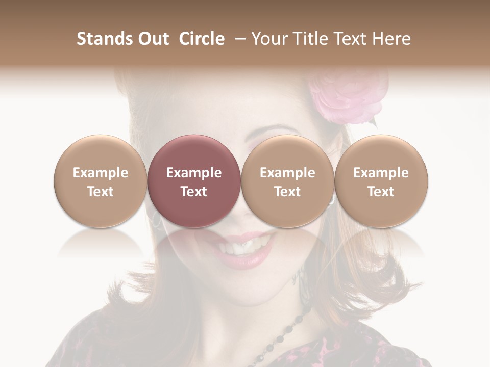 Person Fashion Smiling PowerPoint Template
