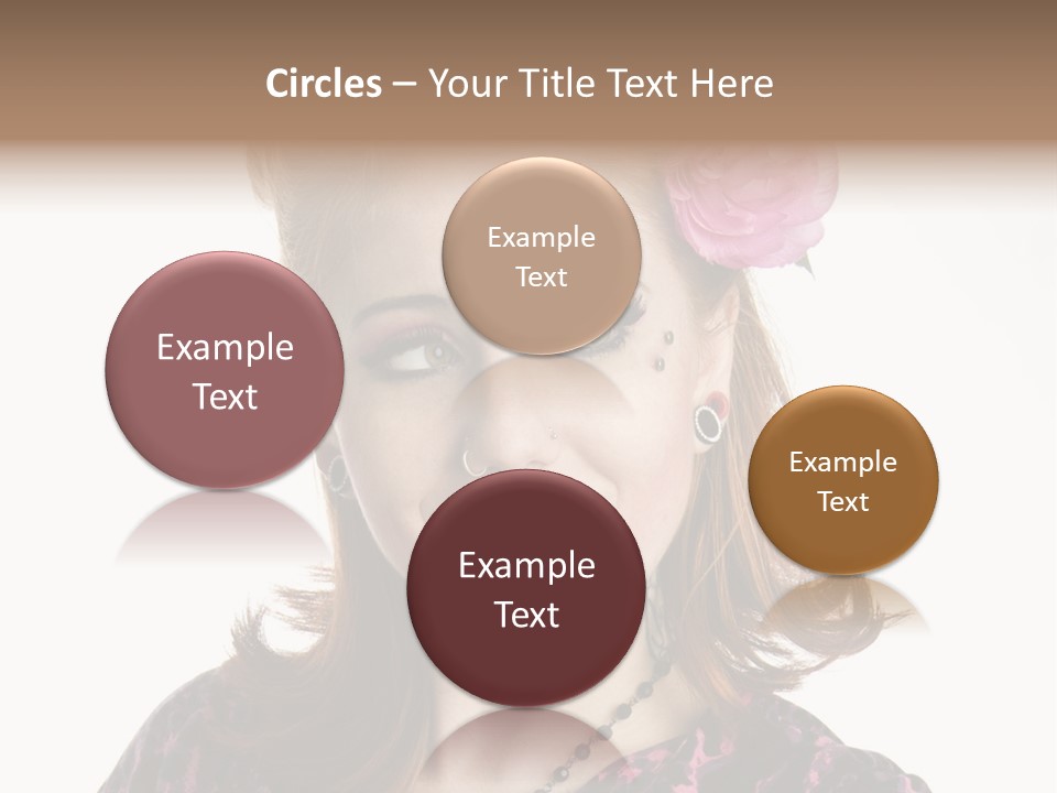 Person Fashion Smiling PowerPoint Template