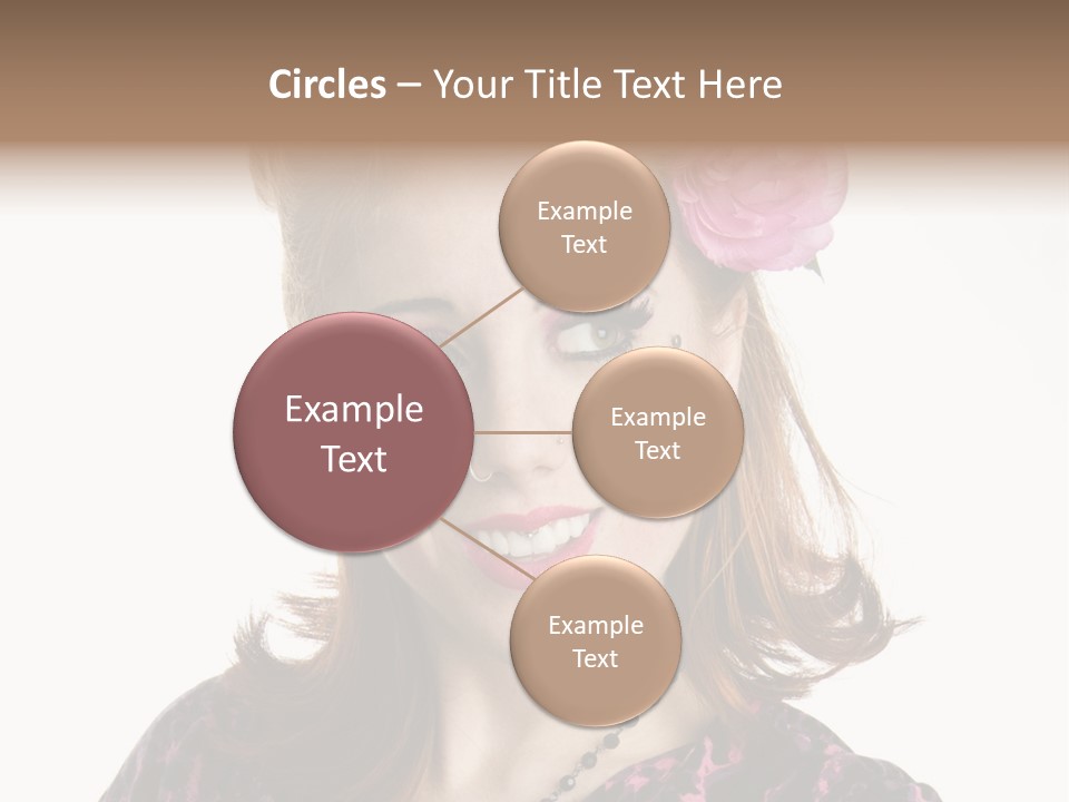 Person Fashion Smiling PowerPoint Template