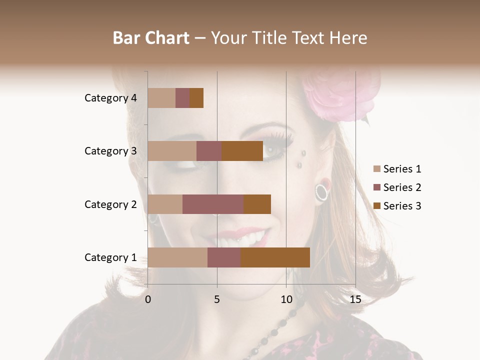 Person Fashion Smiling PowerPoint Template