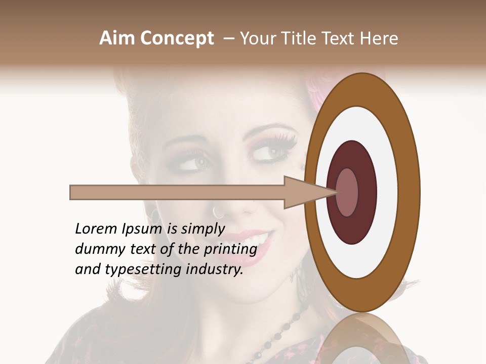 Person Fashion Smiling PowerPoint Template