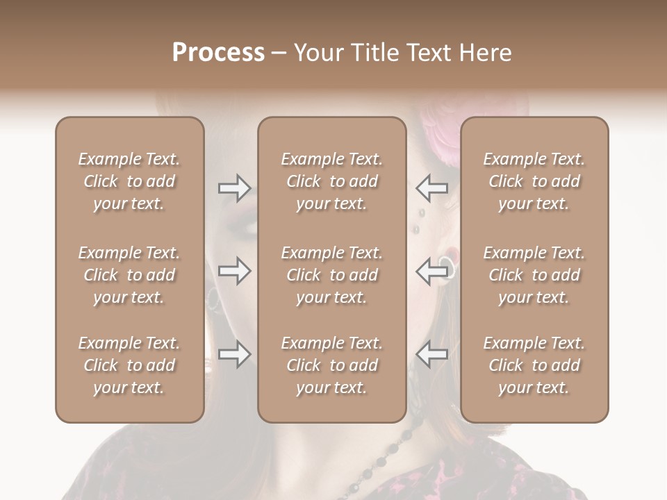 Person Fashion Smiling PowerPoint Template