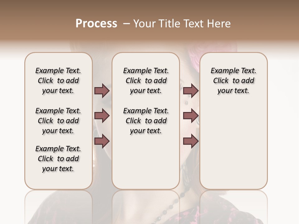 Person Fashion Smiling PowerPoint Template