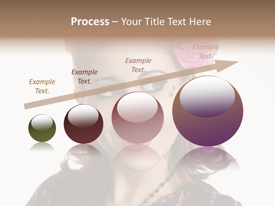 Person Fashion Smiling PowerPoint Template