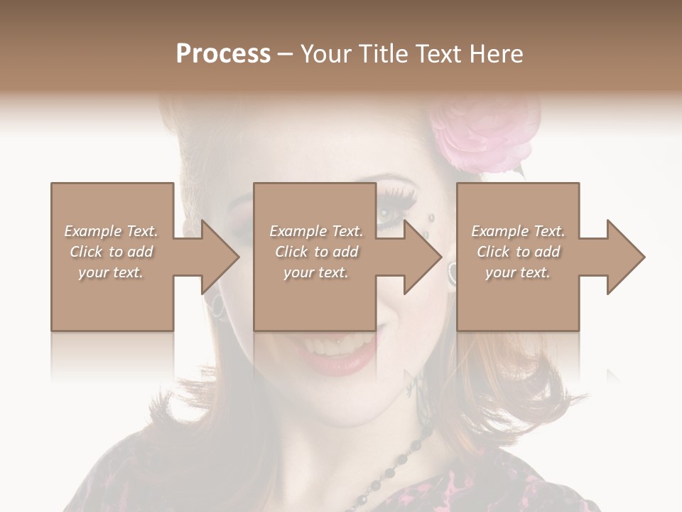 Person Fashion Smiling PowerPoint Template