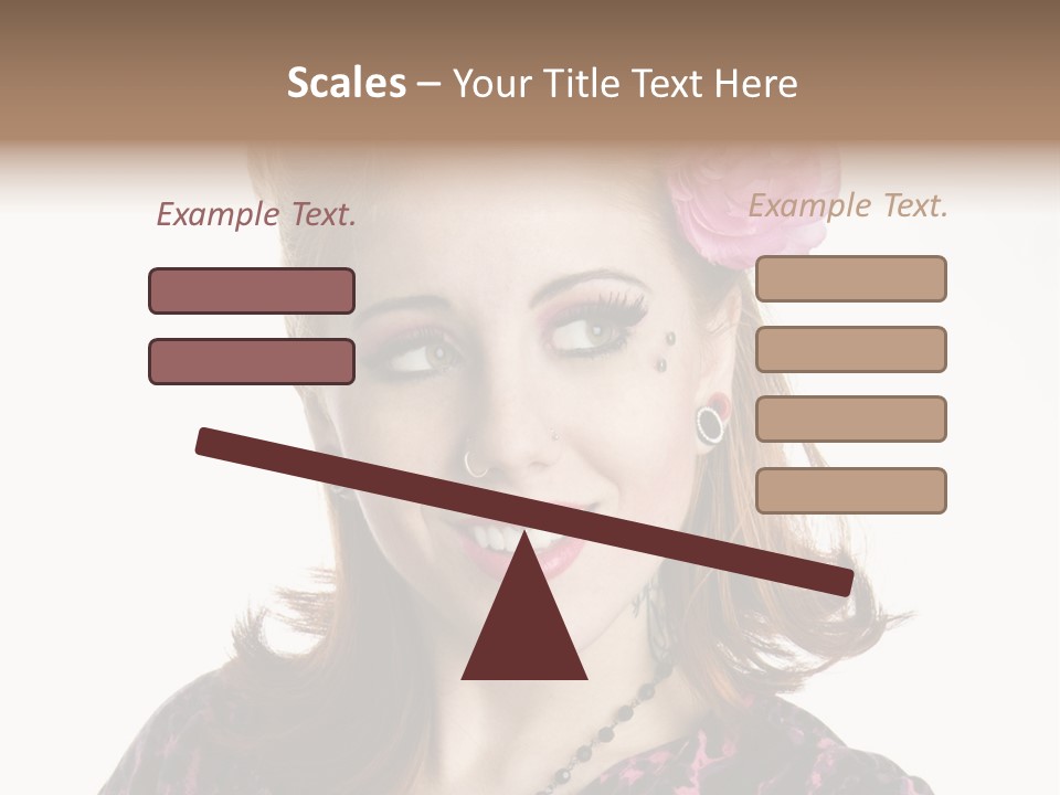 Person Fashion Smiling PowerPoint Template