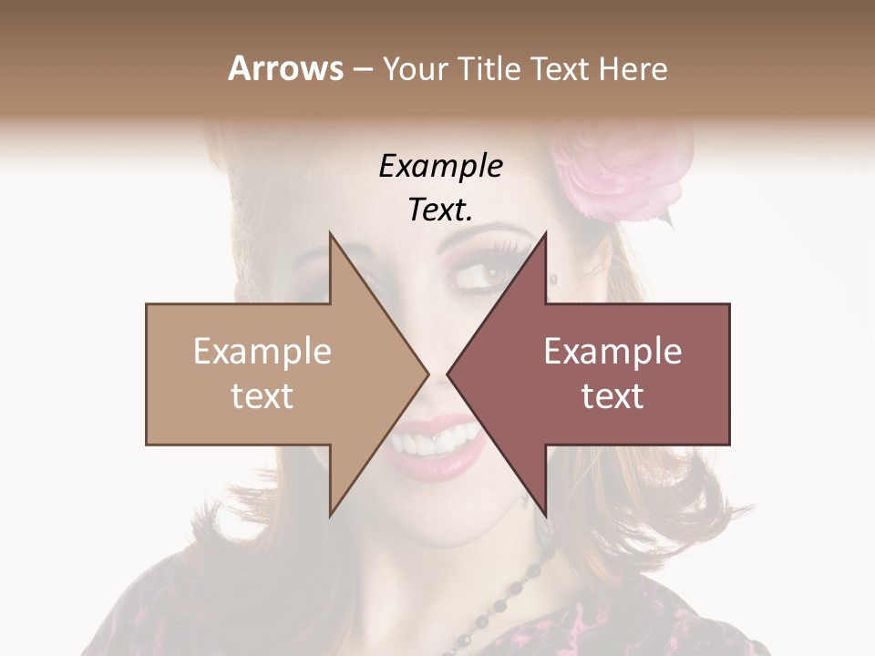 Person Fashion Smiling PowerPoint Template