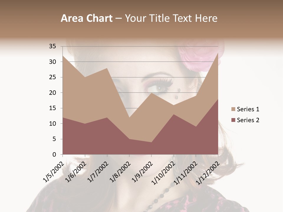 Person Fashion Smiling PowerPoint Template