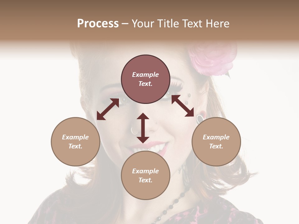 Person Fashion Smiling PowerPoint Template