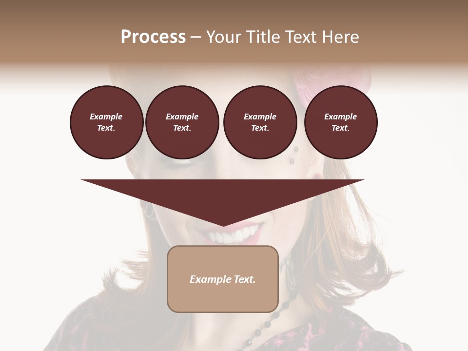 Person Fashion Smiling PowerPoint Template