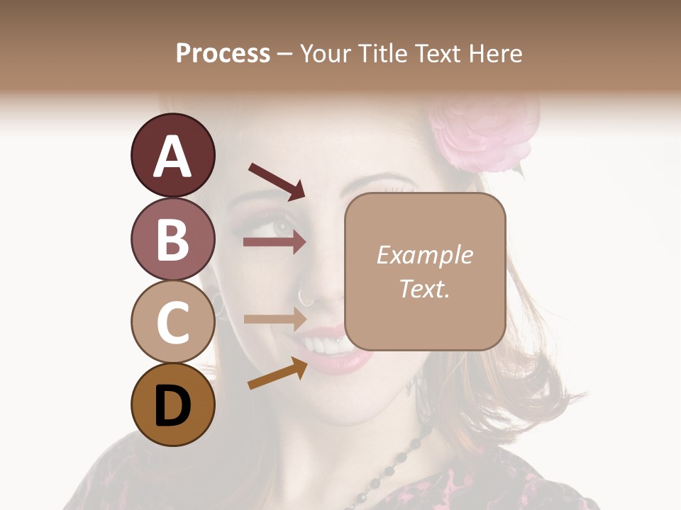 Person Fashion Smiling PowerPoint Template