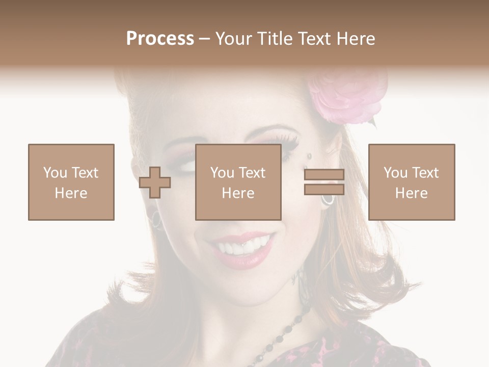 Person Fashion Smiling PowerPoint Template