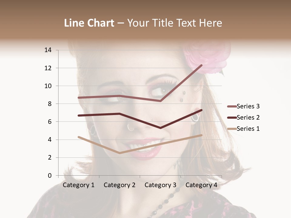 Person Fashion Smiling PowerPoint Template