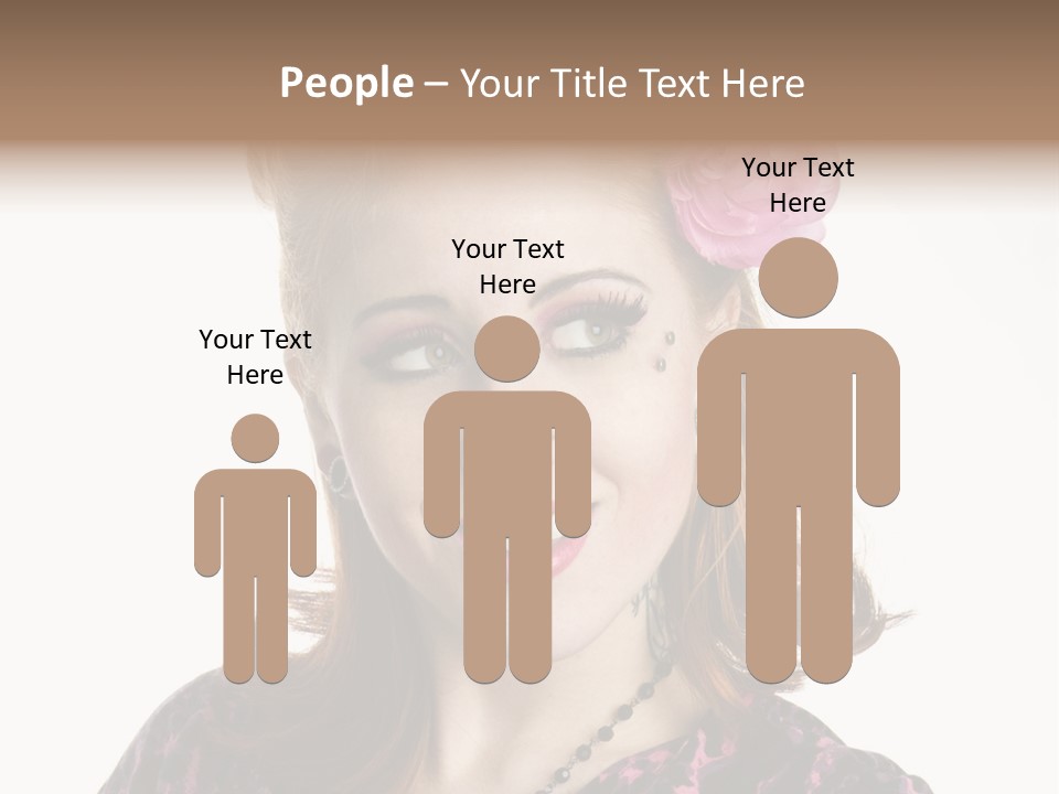 Person Fashion Smiling PowerPoint Template